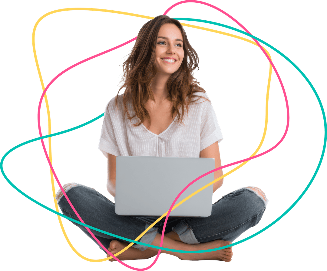 Estudiante de inglés accediendo a recursos gratuitos